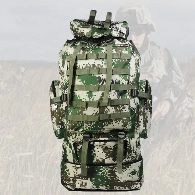 100L Large Military Tactical Camouflage Softback Unisex Hiking Bag