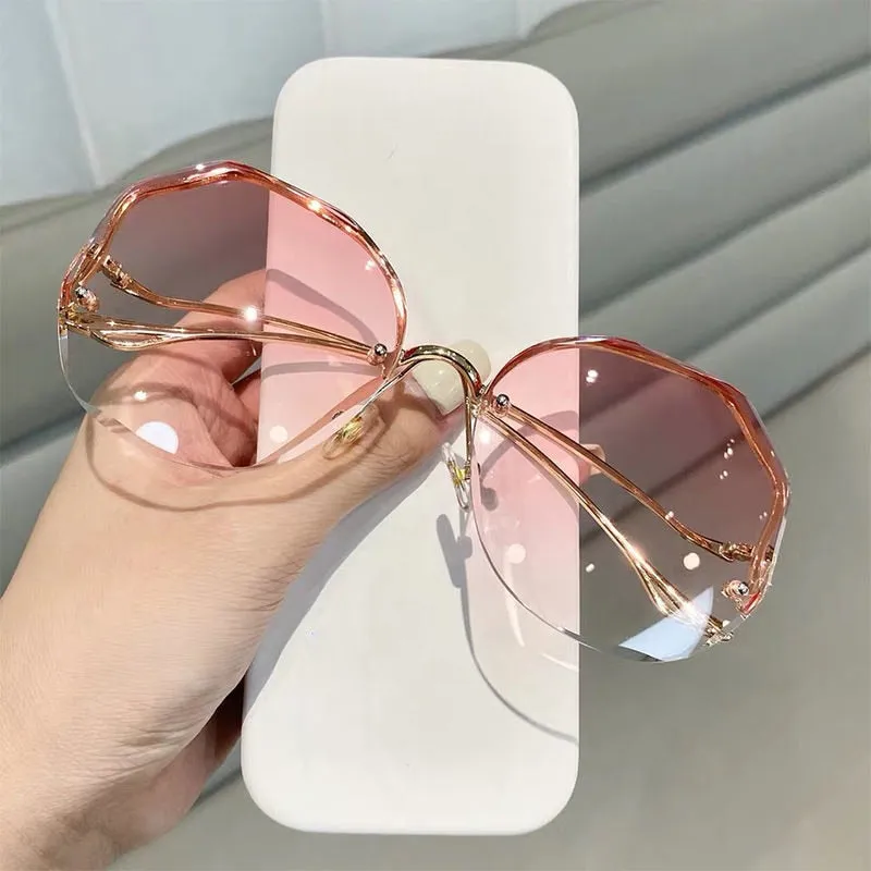 2022 Women Fashion Tea Gradient Sunglasses