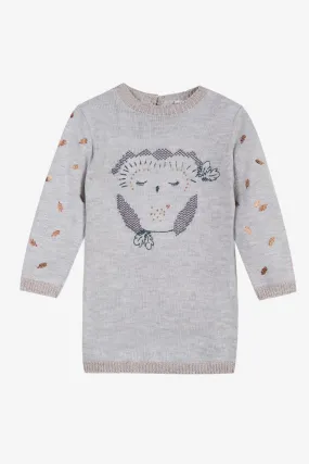 Cozy 3 Pommes Owl-Themed Girls Dress - Comfortable and Stylish