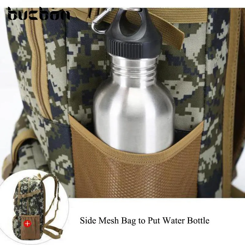 50L Military Camo Waterproof Tactical Backpack for Hiking Hunting Tour