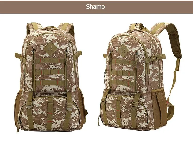 50L Military Camo Waterproof Tactical Backpack for Hiking Hunting Tour