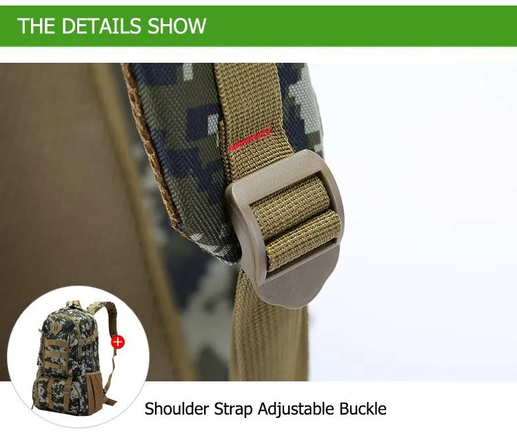 50L Military Camo Waterproof Tactical Backpack for Hiking Hunting Tour