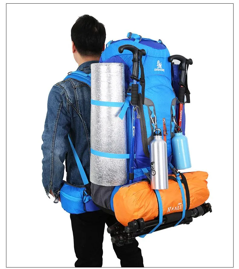 80L Nylon Superlight Big Backpacks for Outdoor Camping Hiking Sports Travel