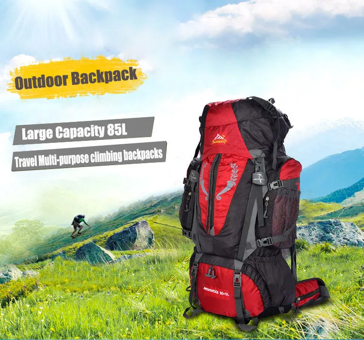 85L Large Outdoor Multi-purpose Outdoor Sports Travel Hiking Unisex Bag