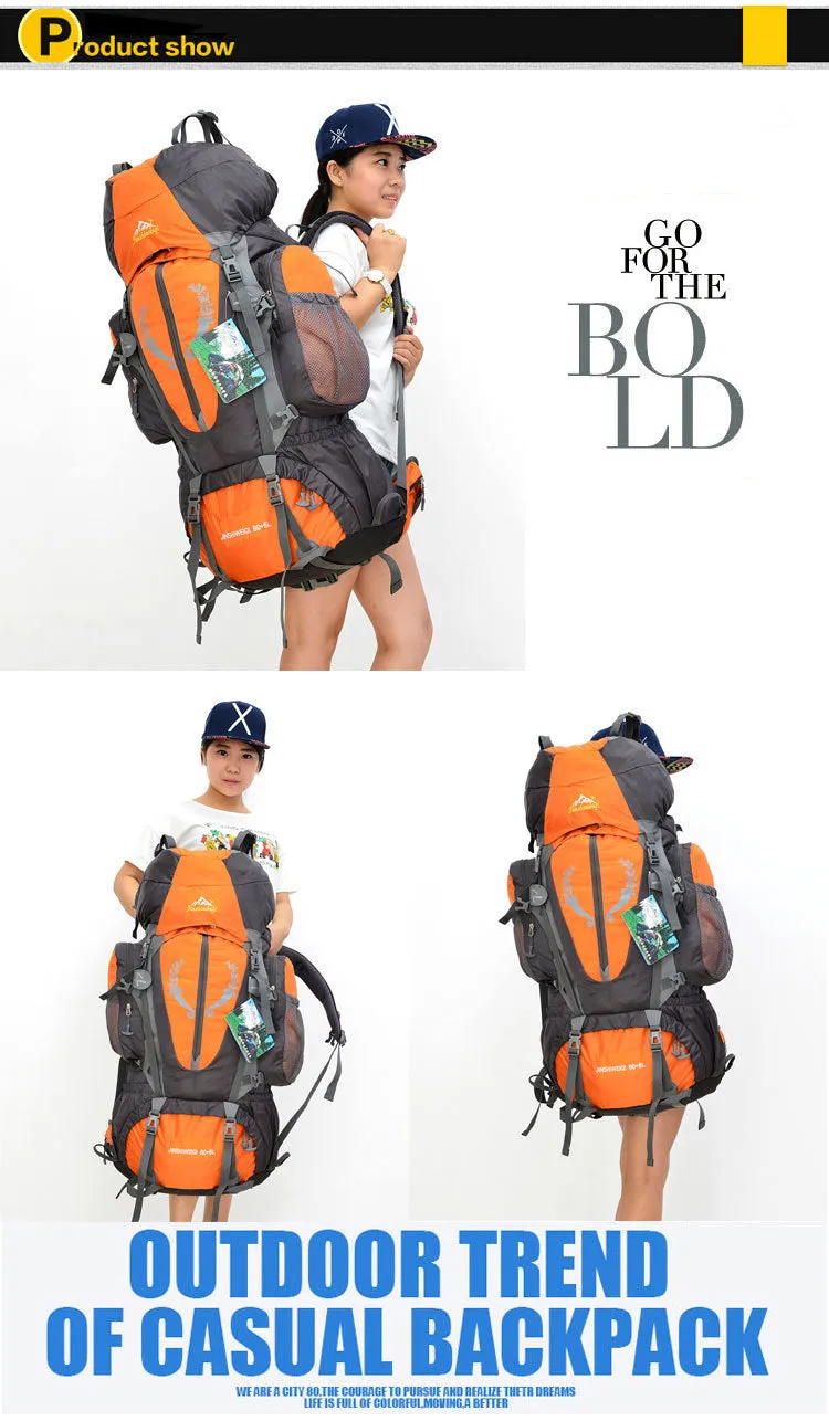 85L Large Outdoor Multi-purpose Outdoor Sports Travel Hiking Unisex Bag