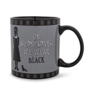 Addams Family Wednesday "On Wednesdays, We Wear Black" 20-Ounce Ceramic Mug