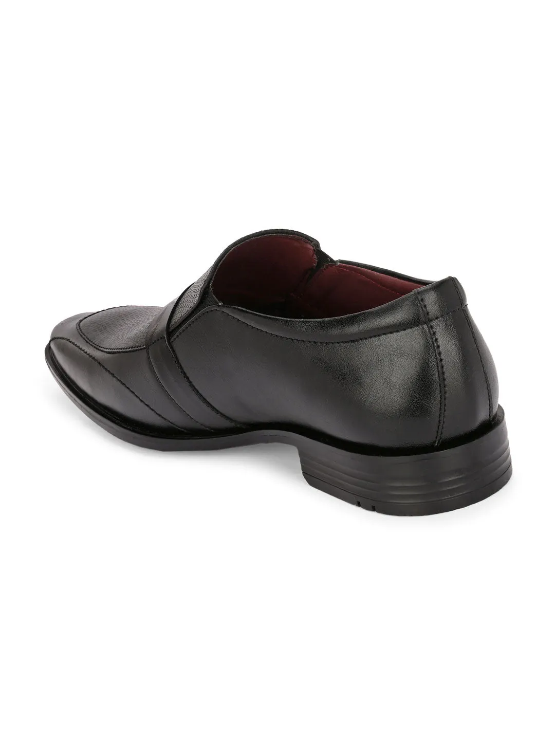 Alberto Torresi Synthetic Black Slip On Formal Shoes