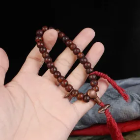 Handcrafted Antique Tibetan Lotus Mala Beads