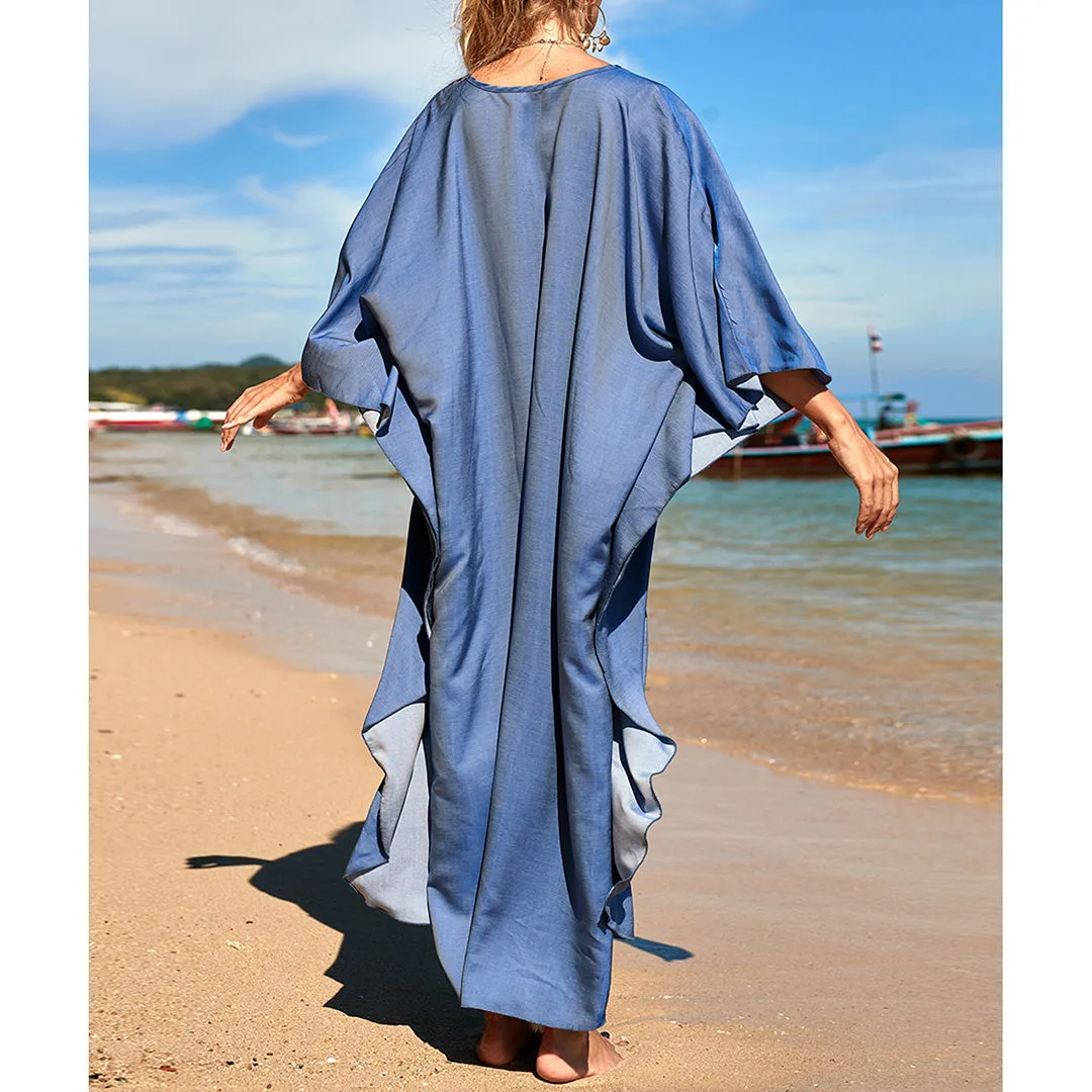 Athena Loose Maxi  Kaftan Tunic Beach Cover Up