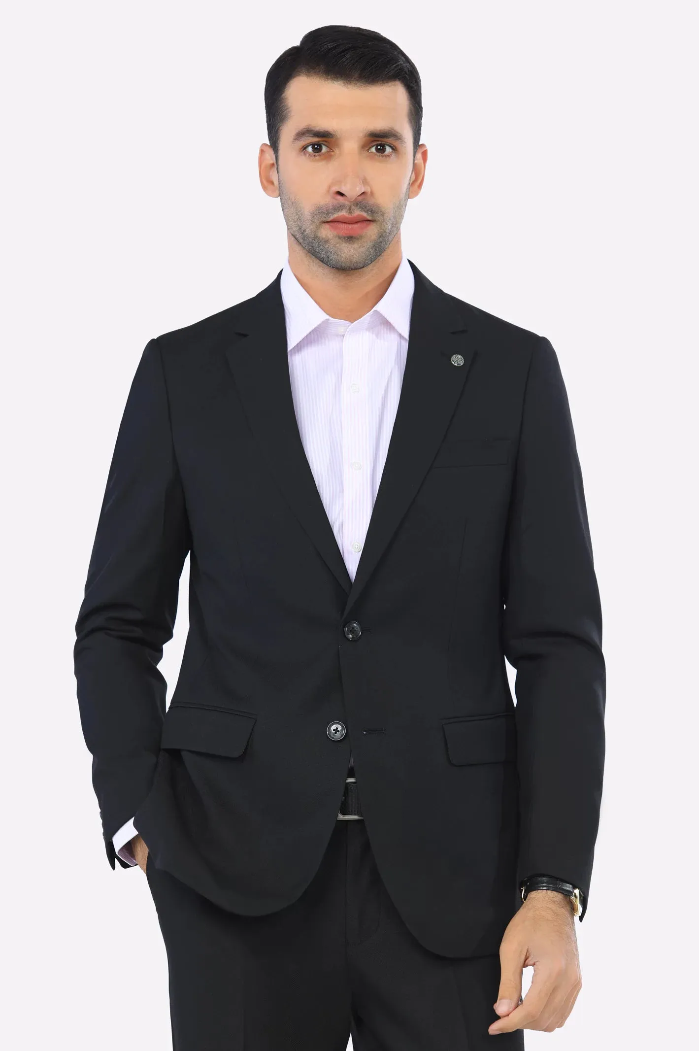 Black 2PC Men Suiting