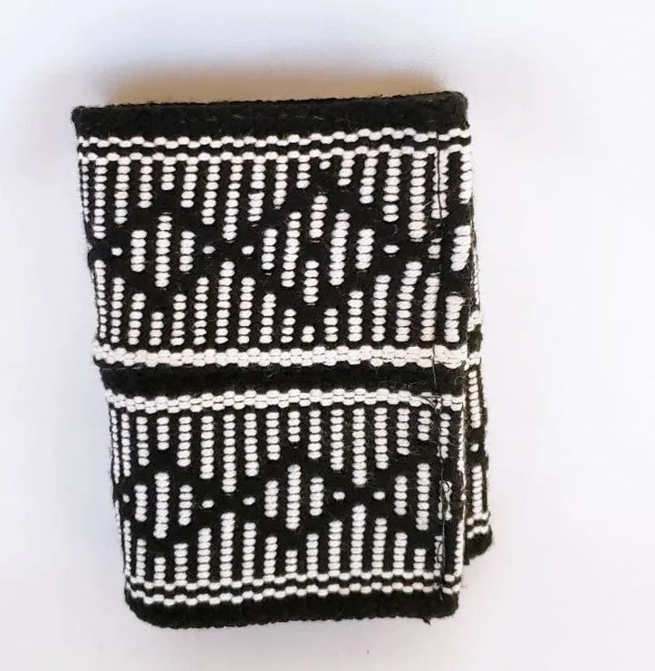 Black and White Handmade Wayuu Men's Wallet