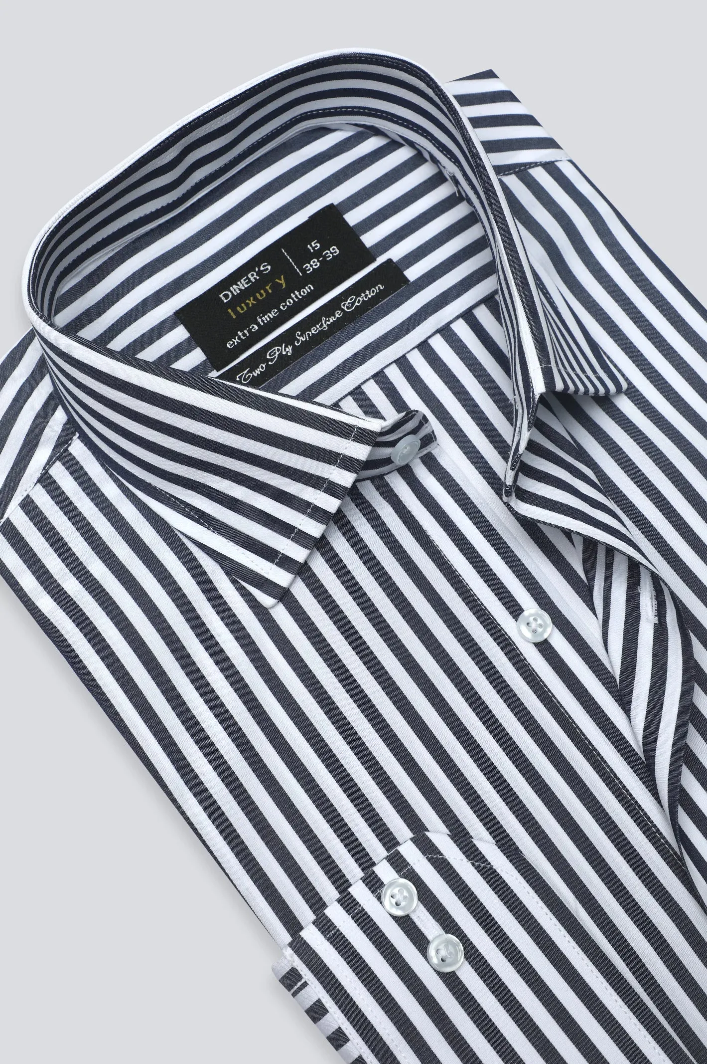 Black Bengal Stripe Formal Shirt