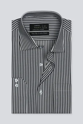 Black Bengal Stripe Formal Shirt