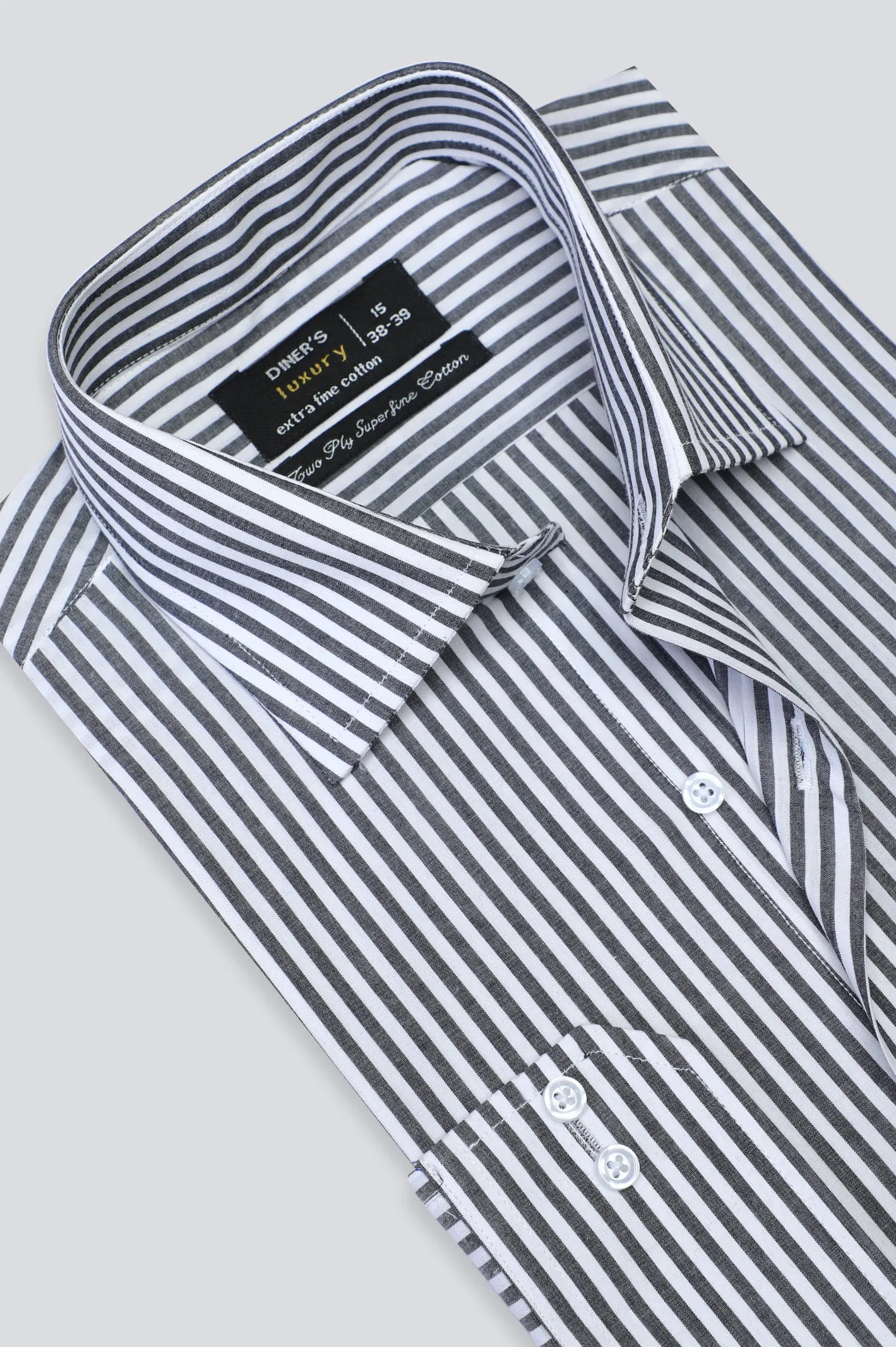 Black Bengal Stripe Formal Shirt