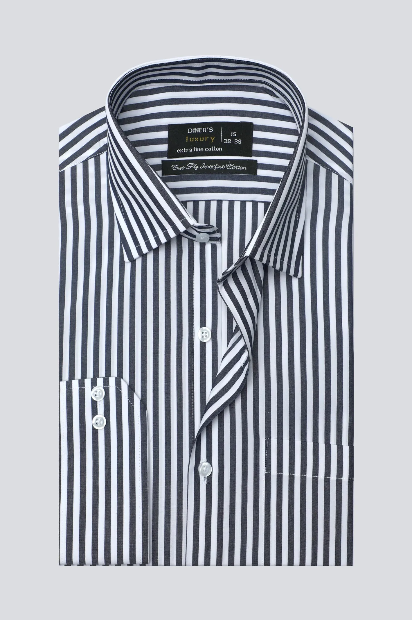 Black Bengal Stripe Formal Shirt