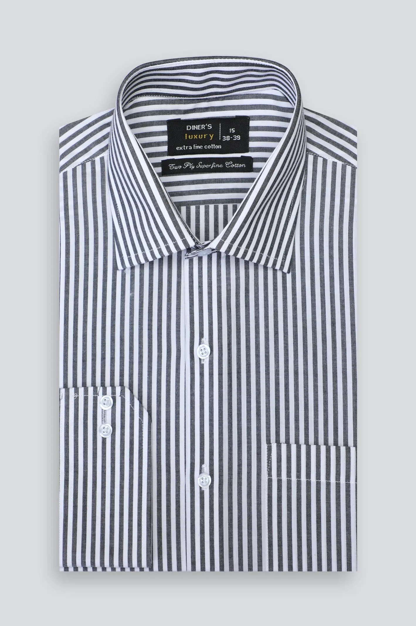 Black Bengal Stripe Formal Shirt