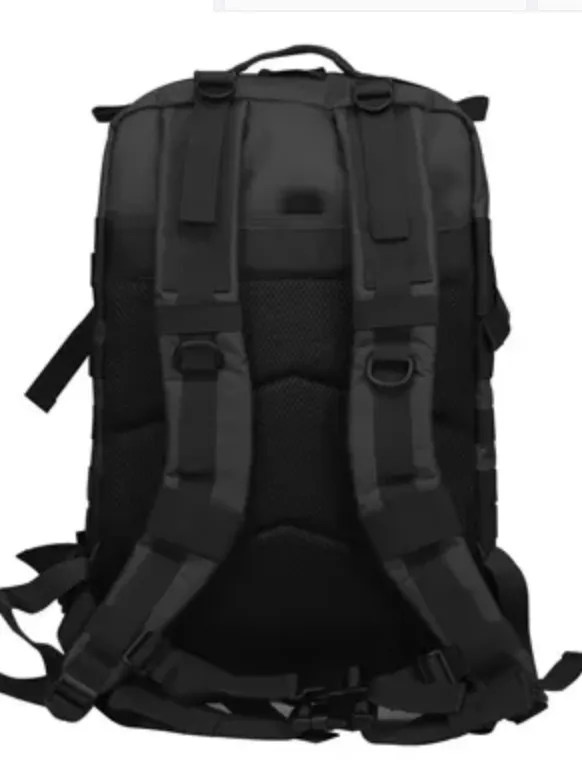 Black Large Hiking Waterproof Rucksack Bag molle Patch Tactical Backpack