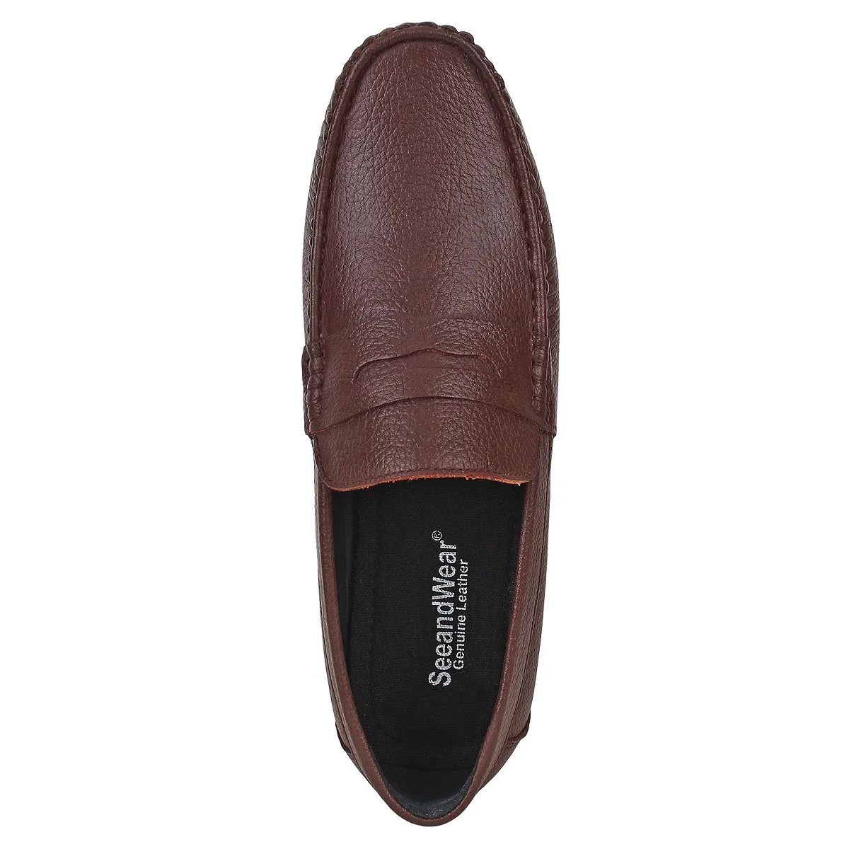 Brown Leather Loafers for Men - Defective