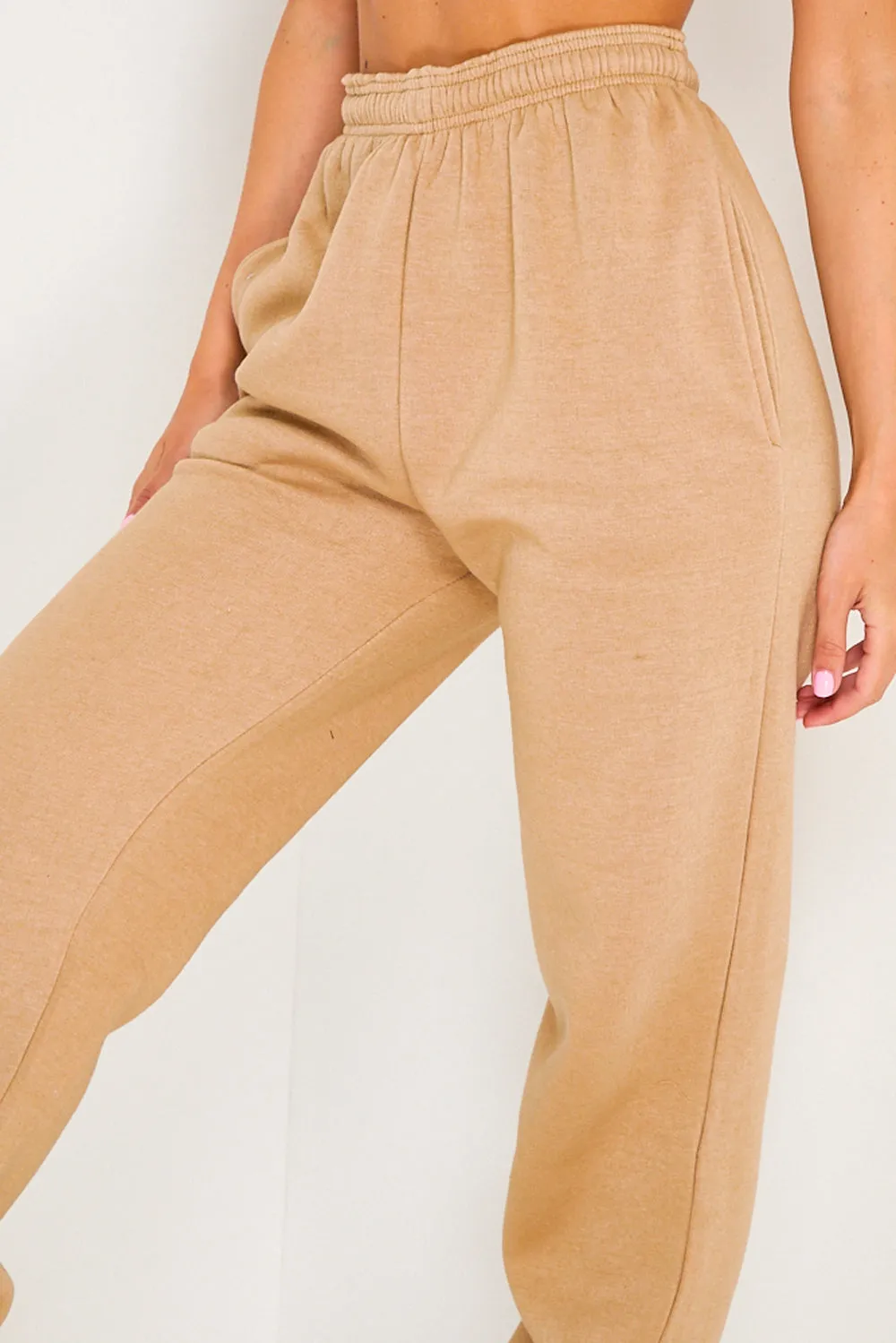 Camel Oversized Casual Joggers