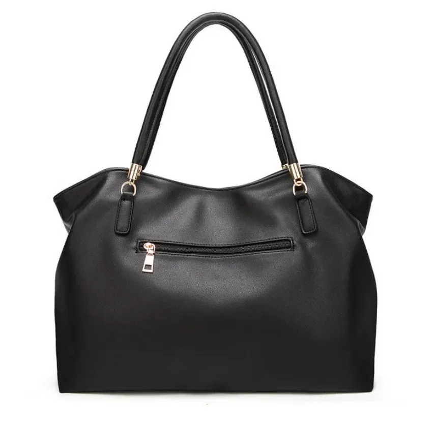 Casual Faux Leather Tote