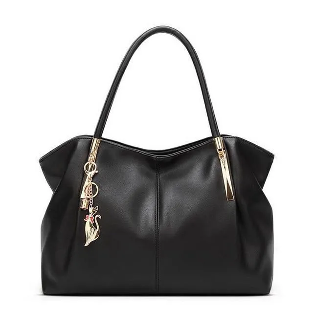 Casual Faux Leather Tote