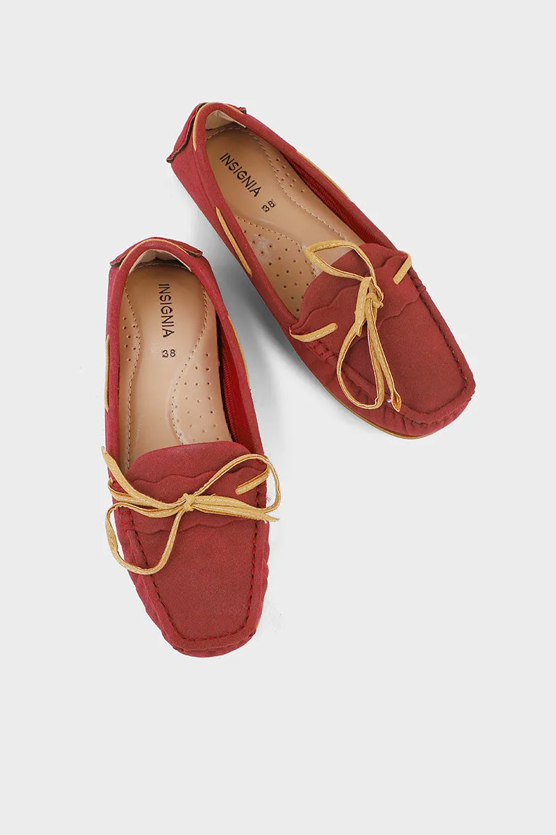 Casual Moccasin I60084-Maroon