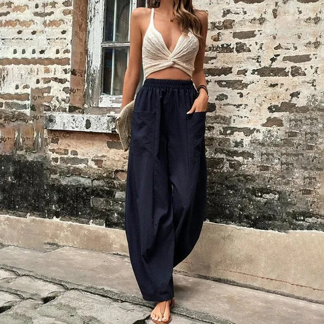 Casual Wide Leg Pants