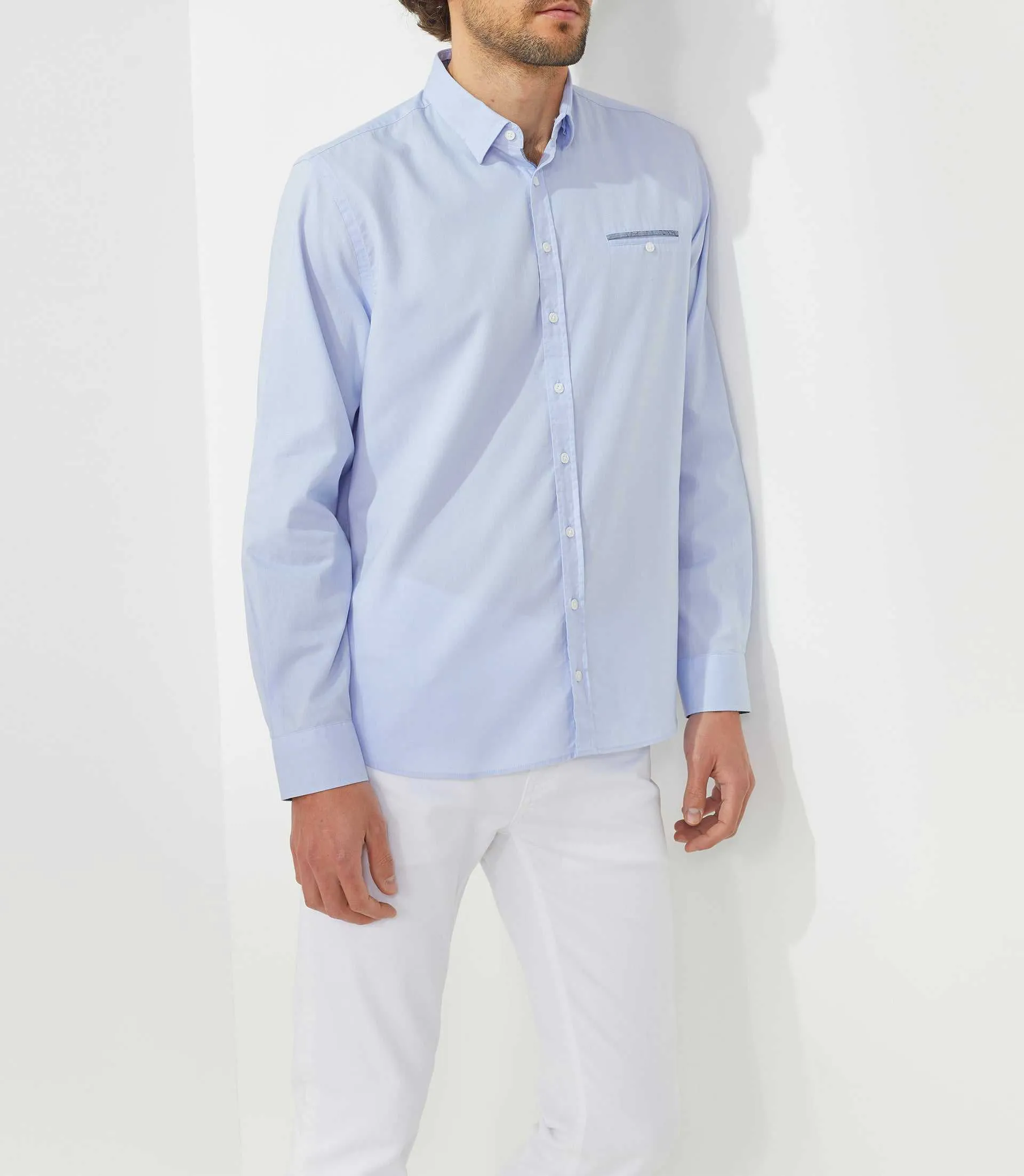 Chemise casual bleu-ciel "Tod"