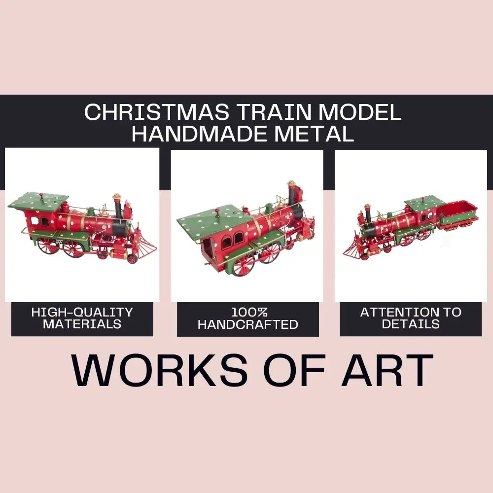 Christmas Train Model Handmade Metal