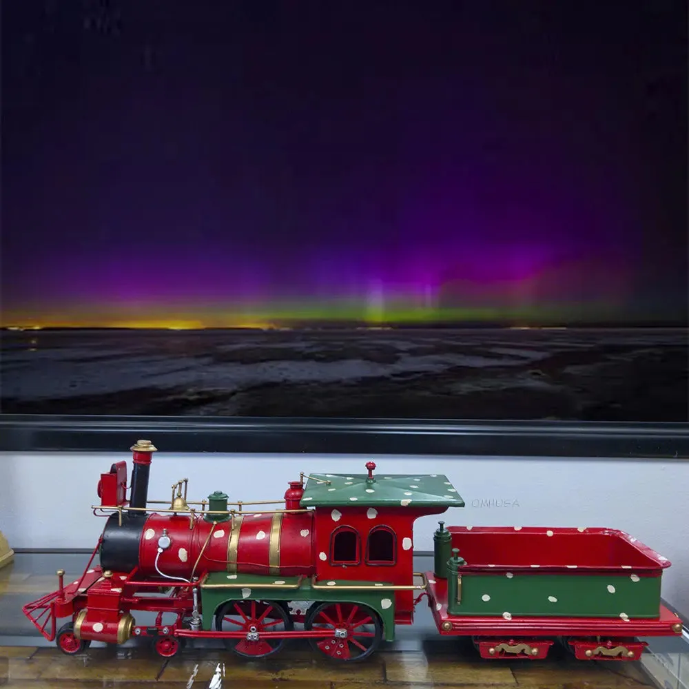 Christmas Train Model Handmade Metal