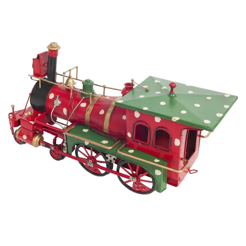 Christmas Train Model Handmade Metal