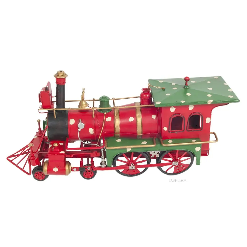 Christmas Train Model Handmade Metal