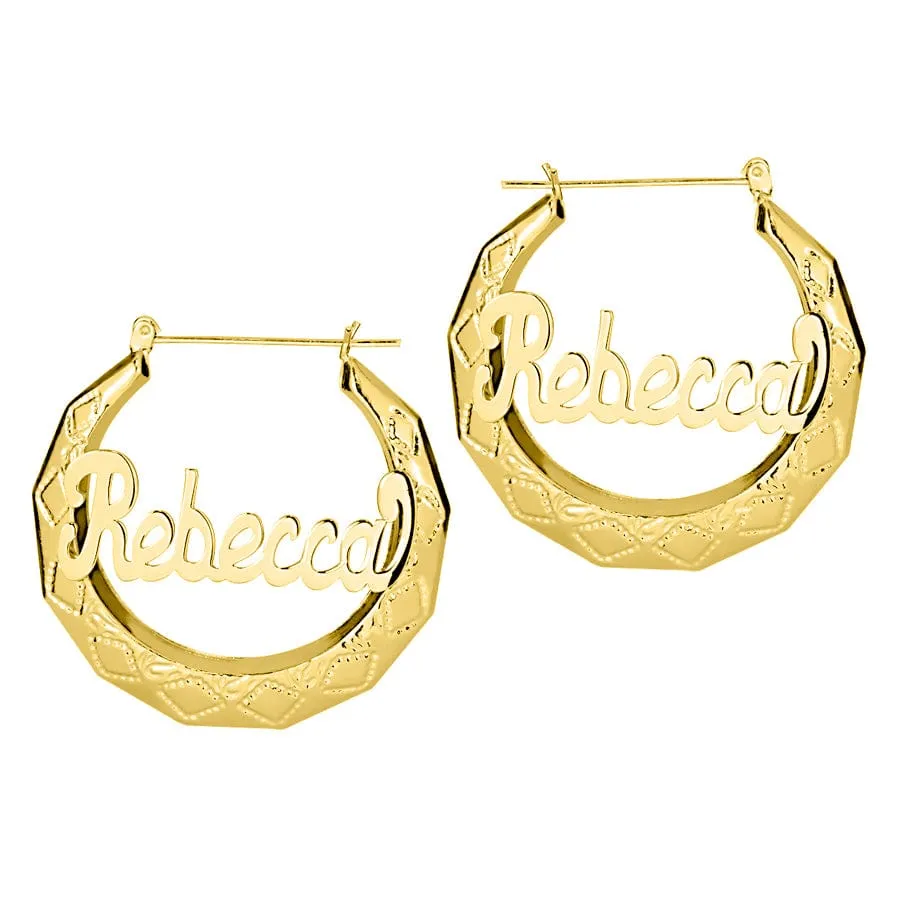 Classic Name Earrings