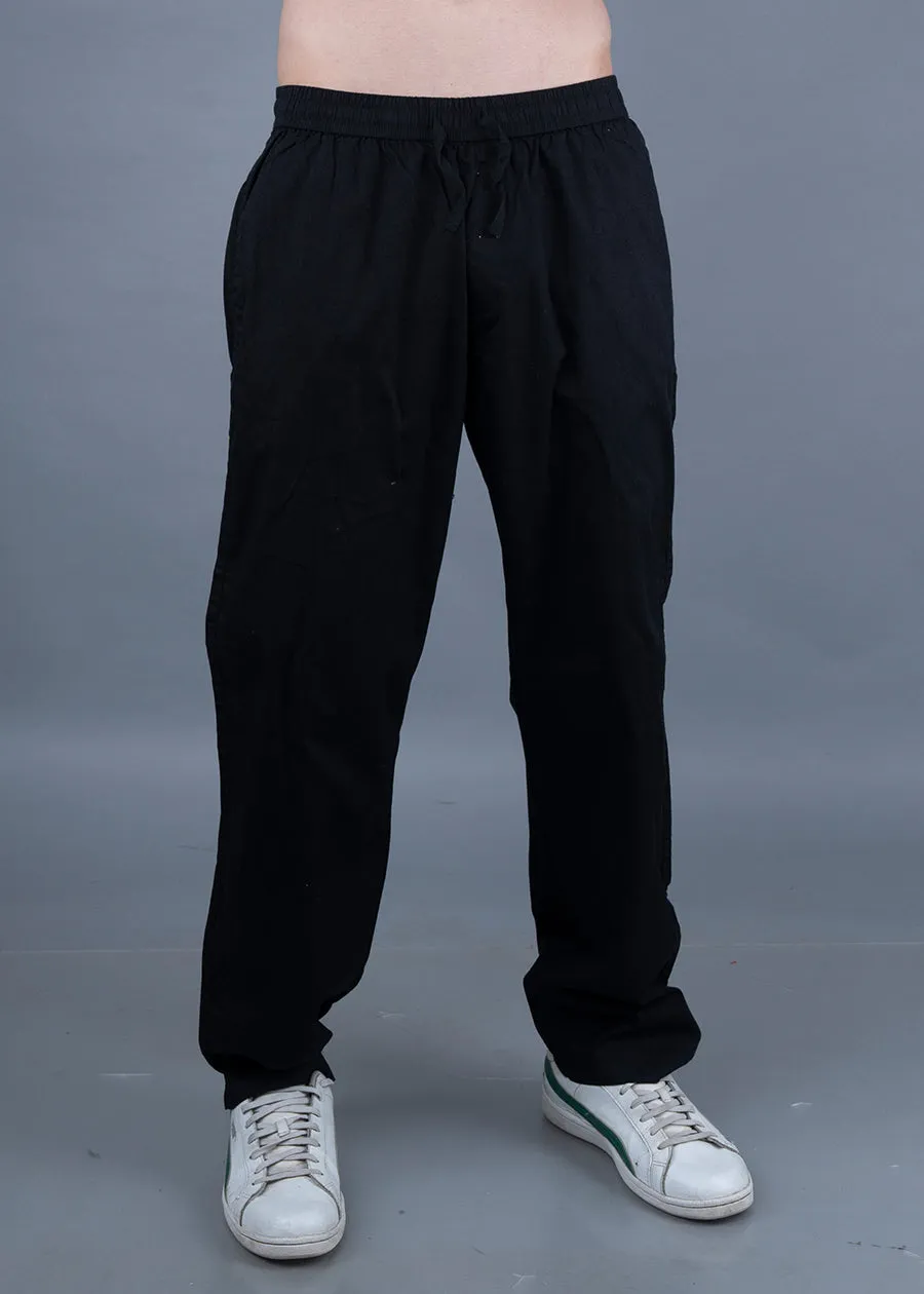 Cotton Pants For Men - Black