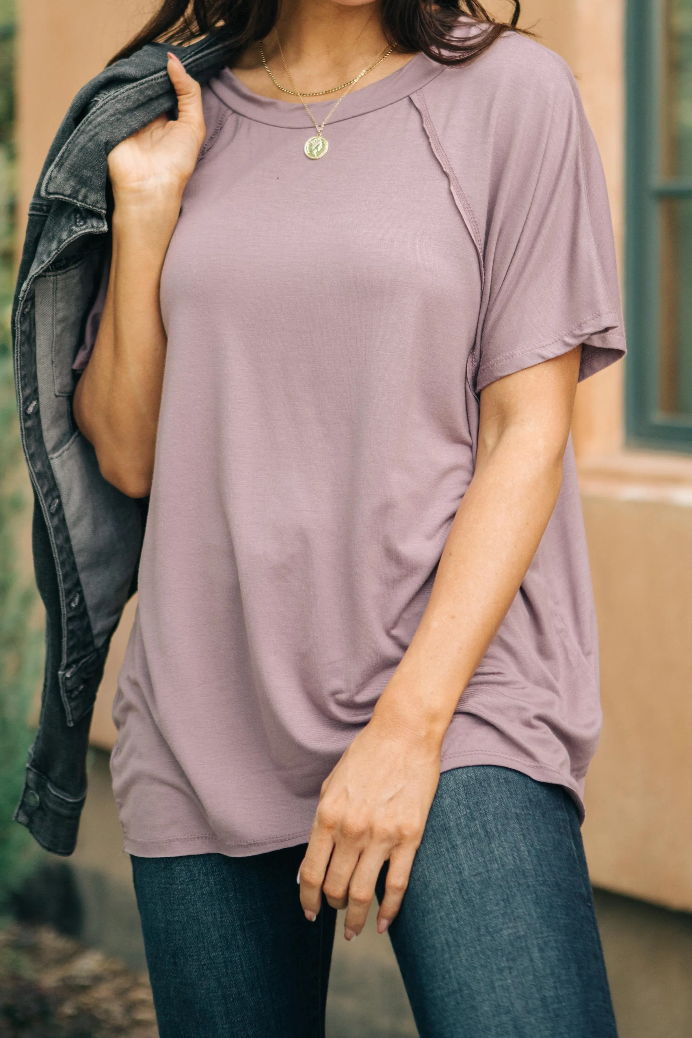 Cozy Cool Tee in Lavender - On Hand