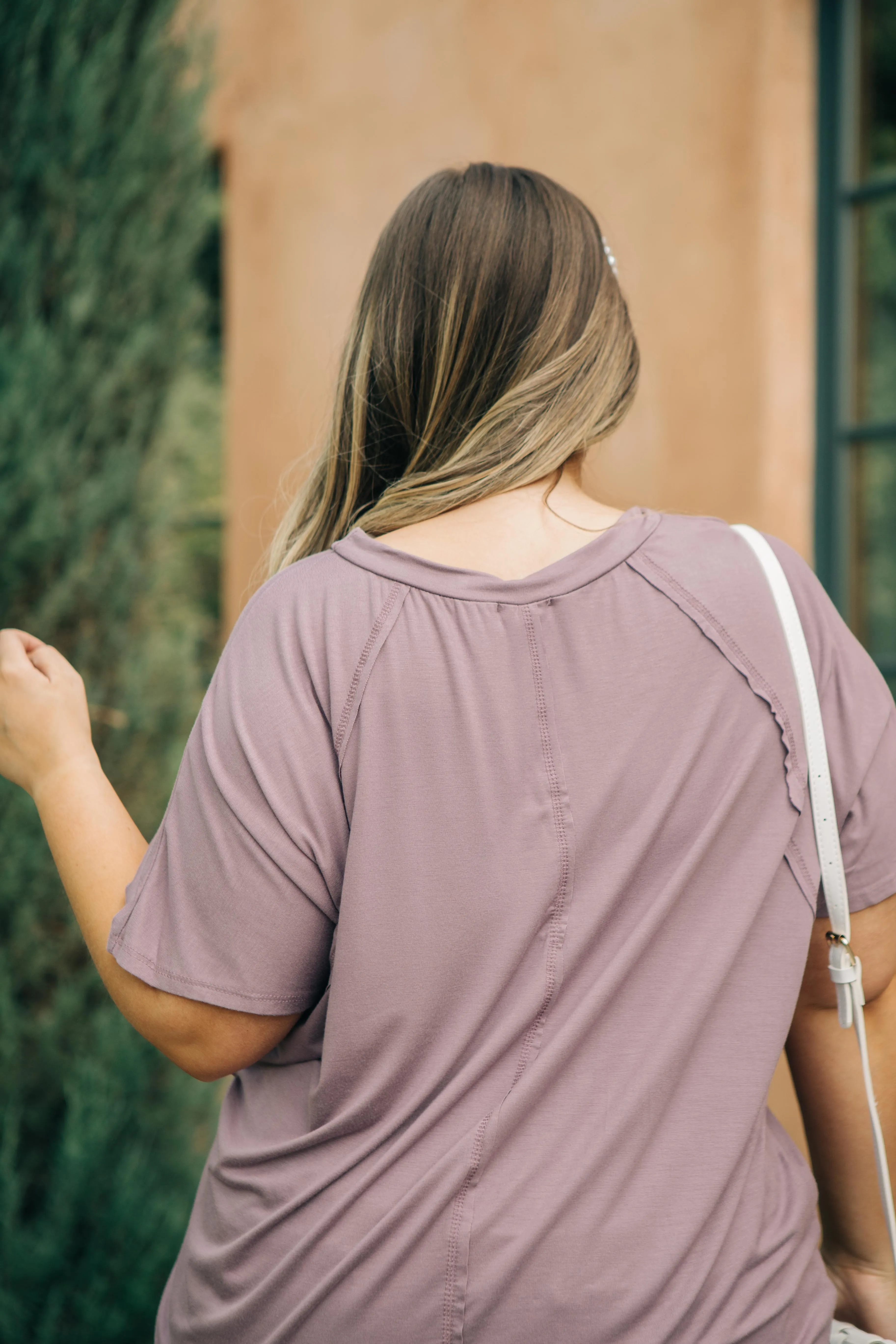 Cozy Cool Tee in Lavender - On Hand