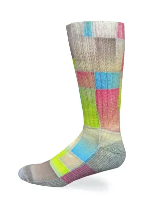 Cozy Diabetic Comfort Relax Fit Retro Crew Socks