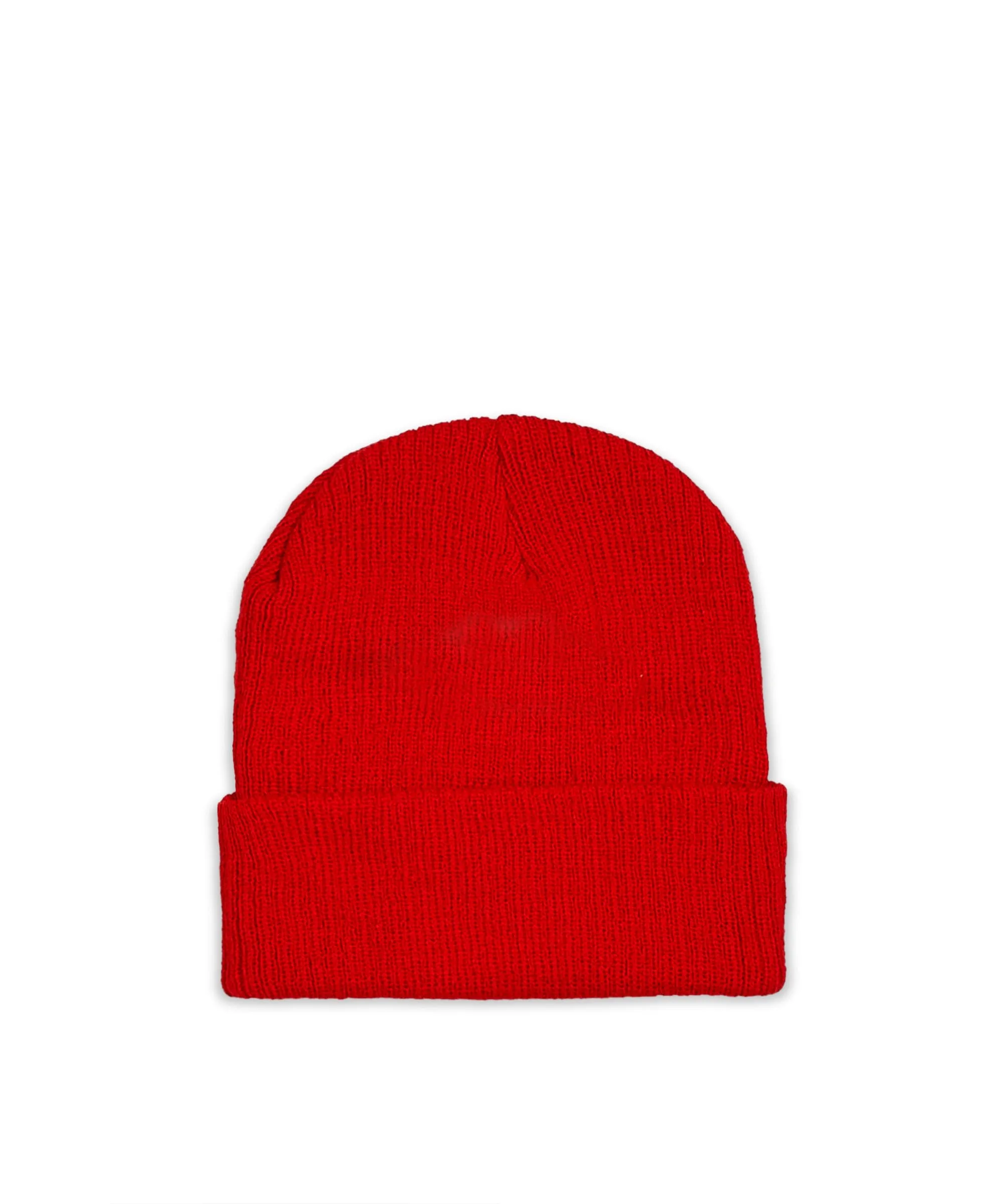 Cozy Henny Embroidered Patch Beanie - Red