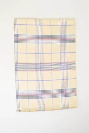 Cozy Scarf, Beige Tartan