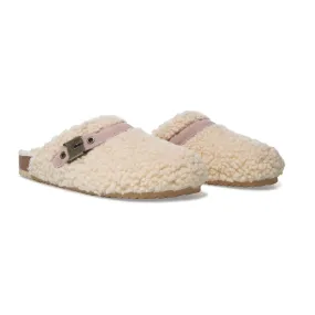 Cozy Slide In Slippers- Beige