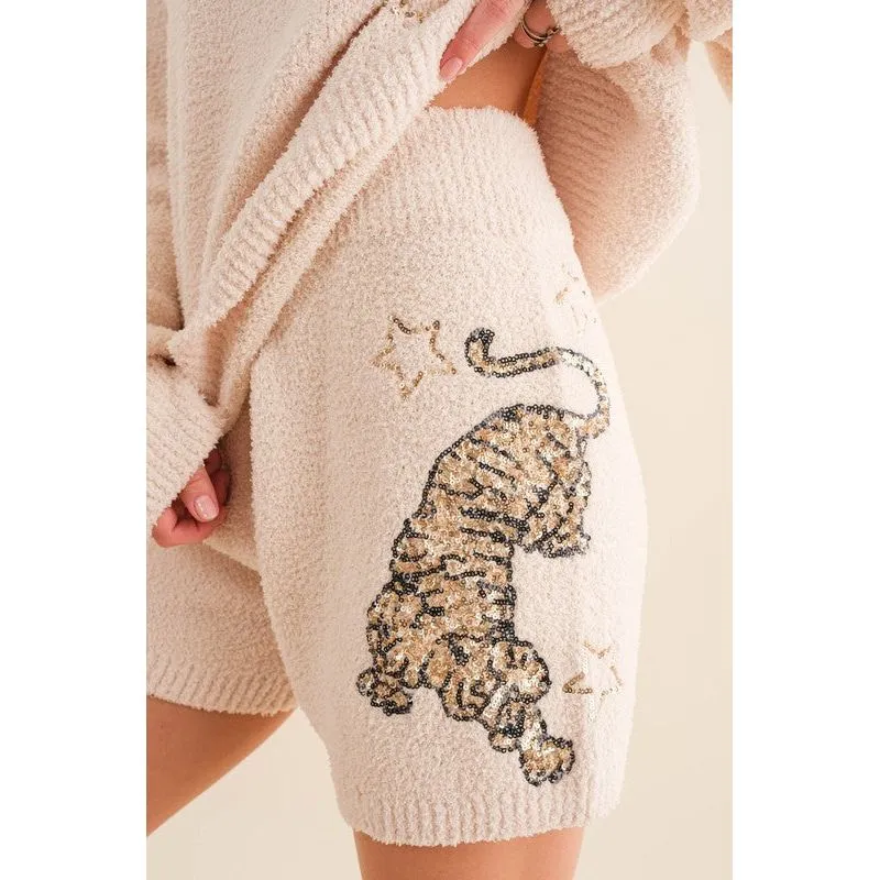 Cozy Soft Knitted Tiger Star Lounge Set