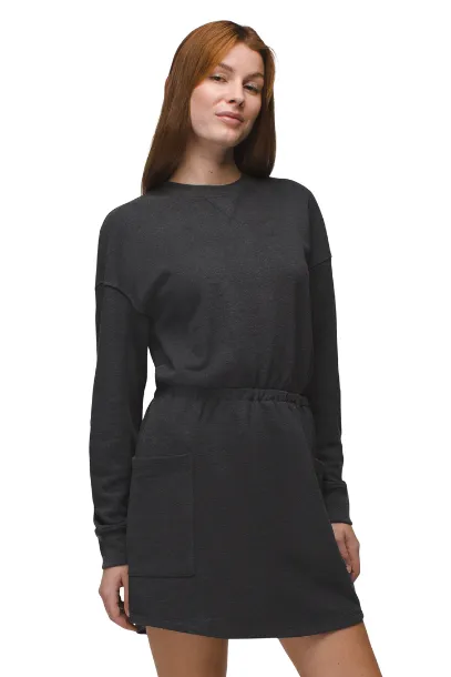 COZY UP POCKET DRESS CHARCOAL