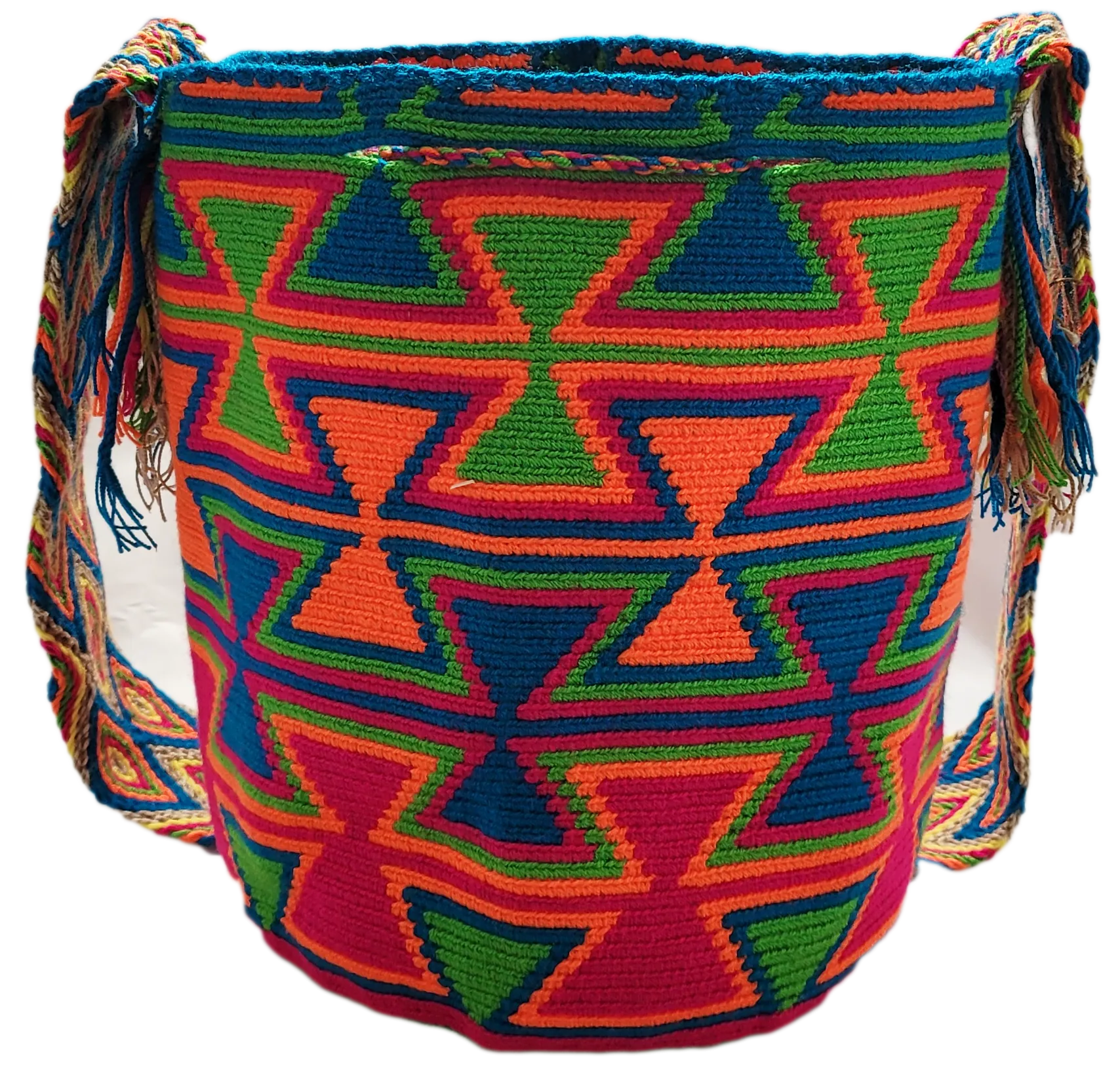 Delilah Large Handmade Crochet Wayuu Mochila Bag