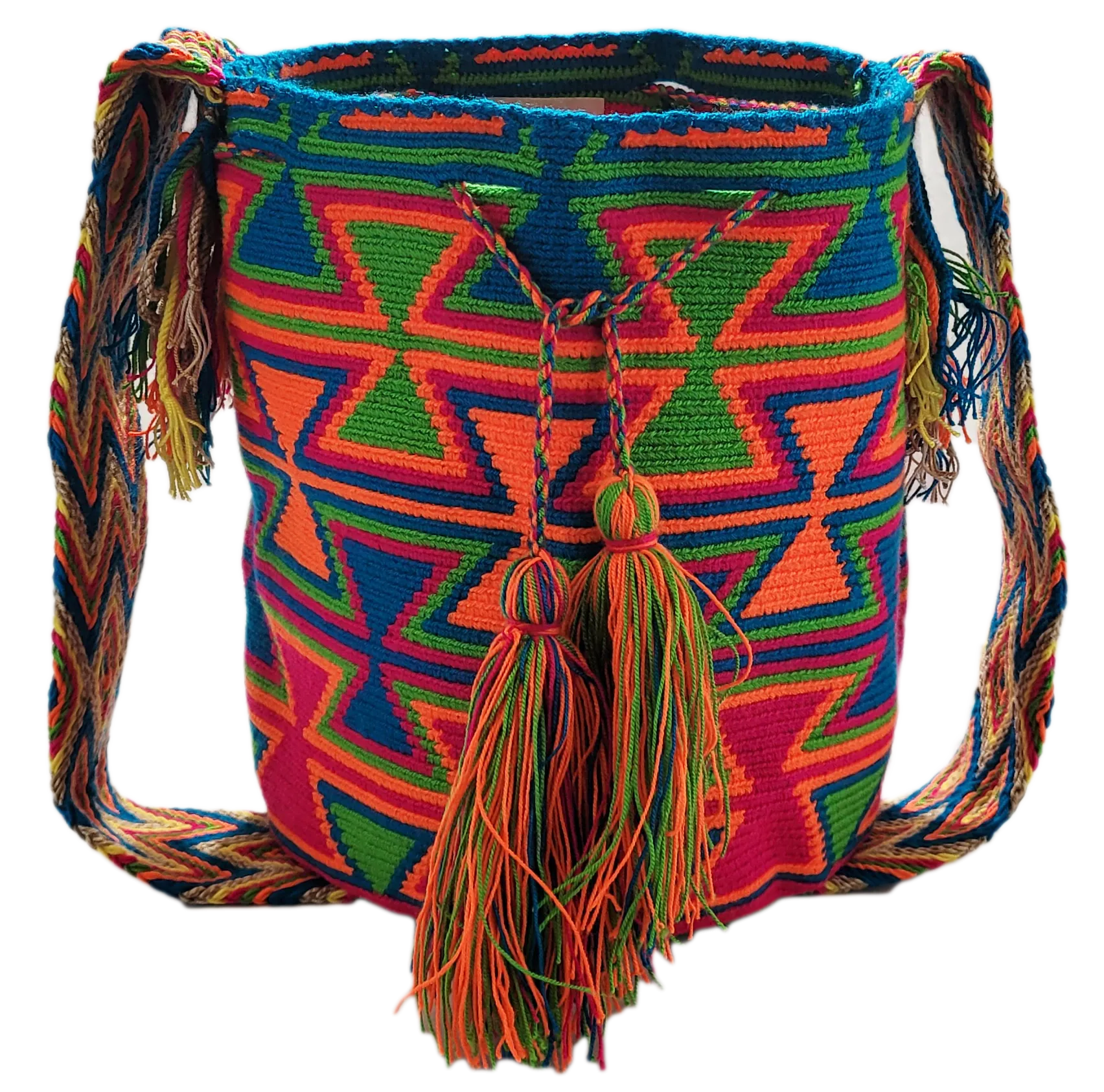 Delilah Large Handmade Crochet Wayuu Mochila Bag