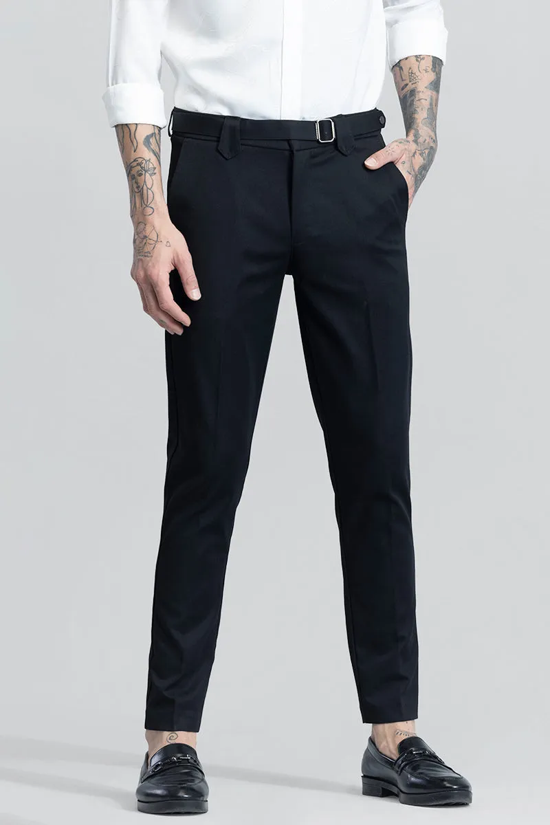 Flex Fit Black Formal Trouser