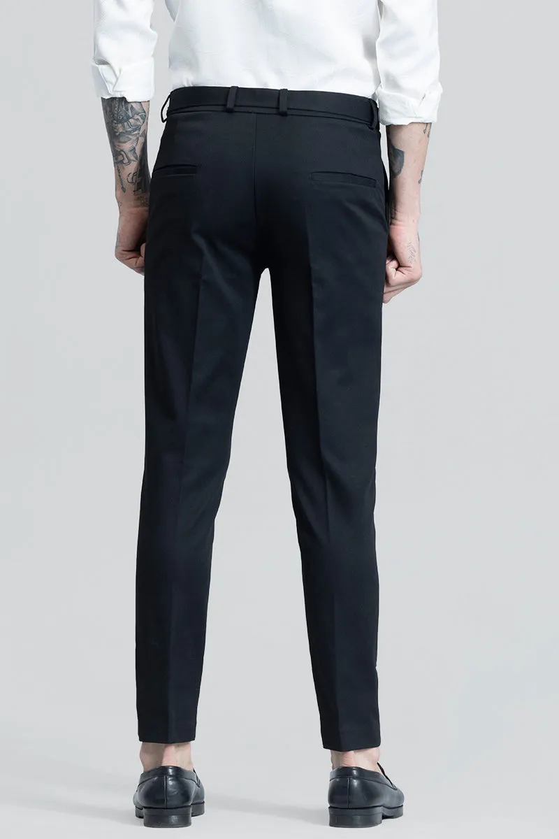 Flex Fit Black Formal Trouser