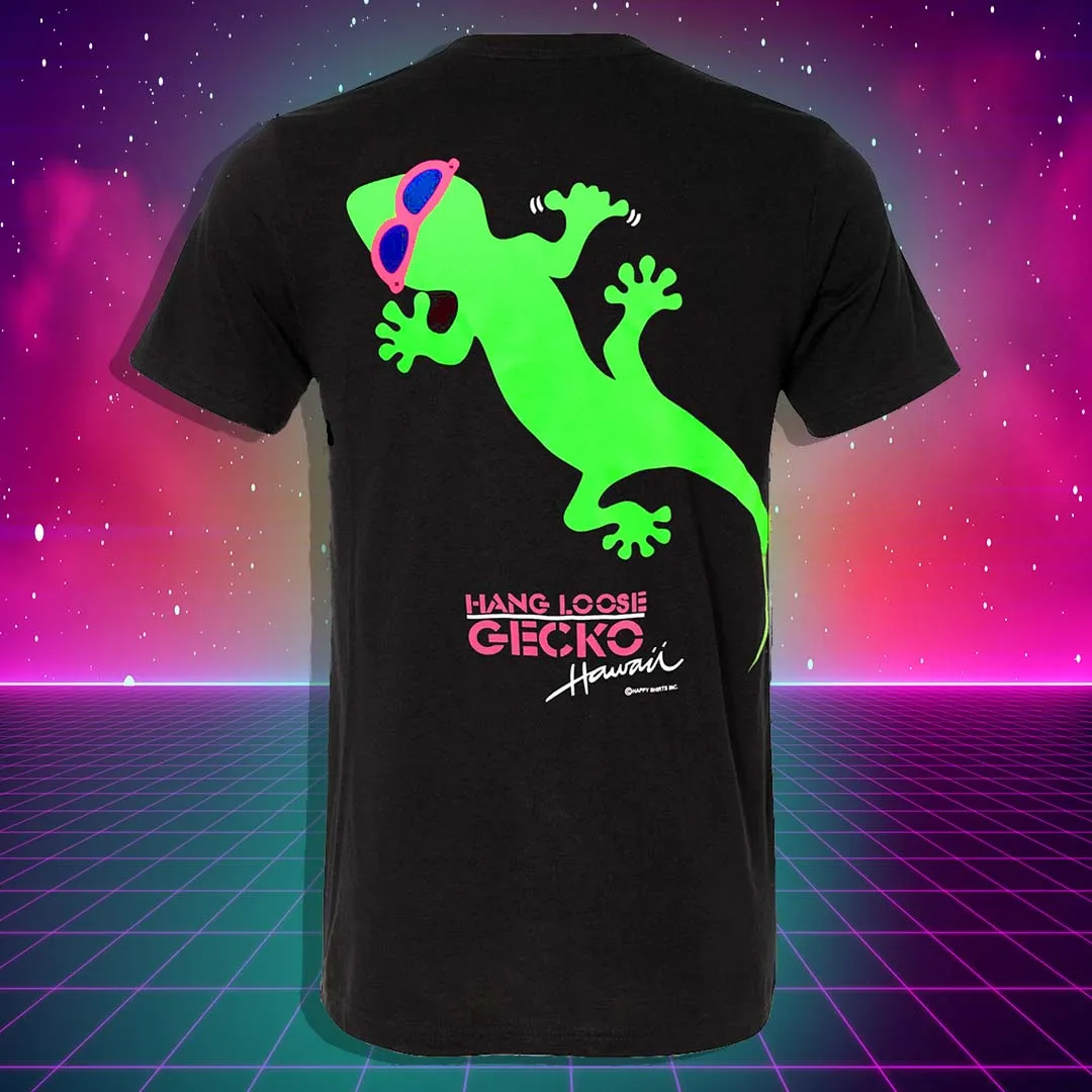 Gecko Hang Loose Black (GLOW In The Dark!)