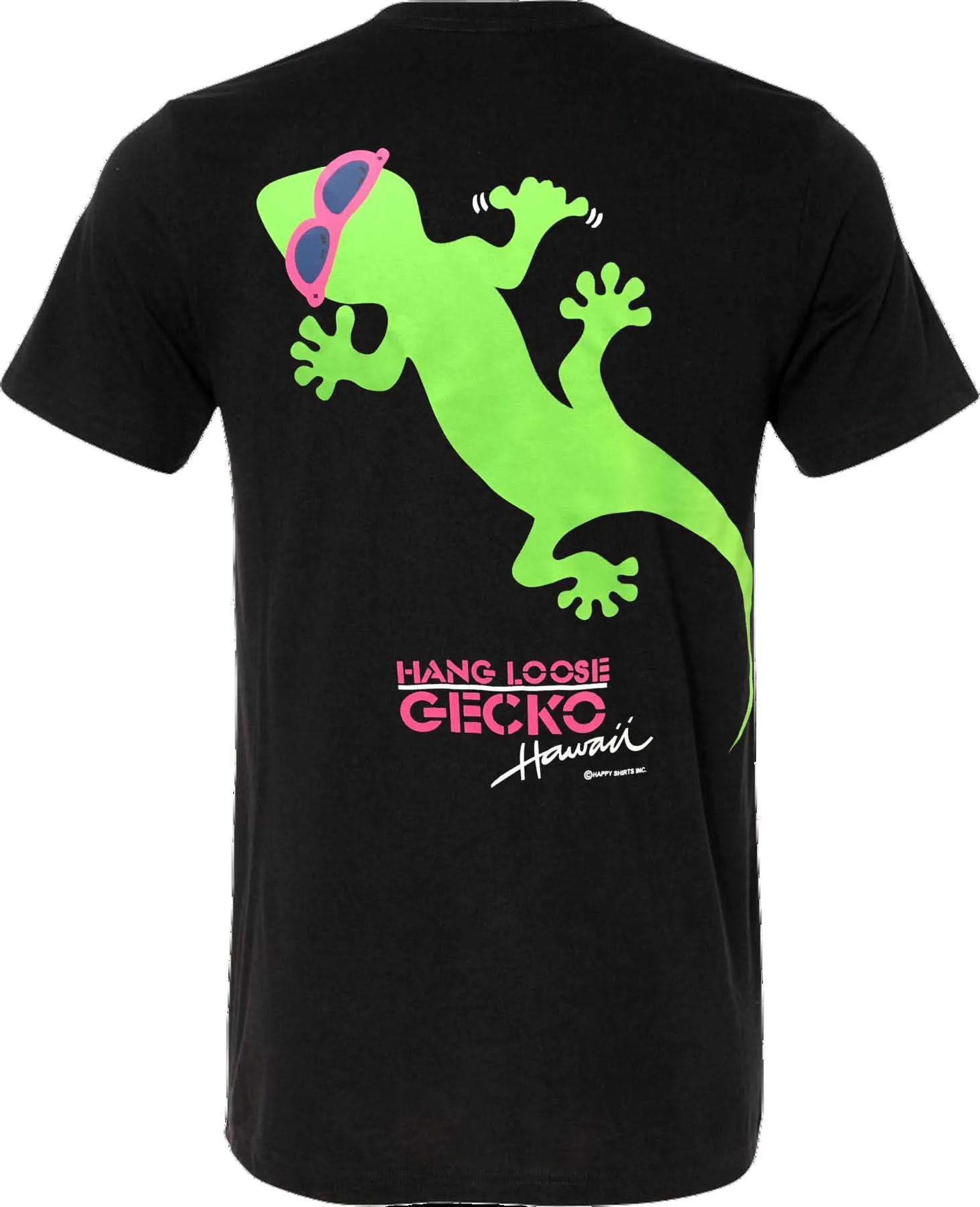 Gecko Hang Loose Black (GLOW In The Dark!)