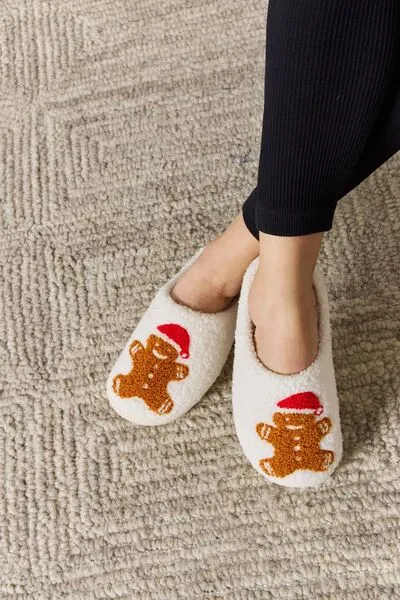 Gingerbread Men Cozy Slippers