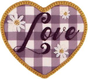 Gingham Love Patch